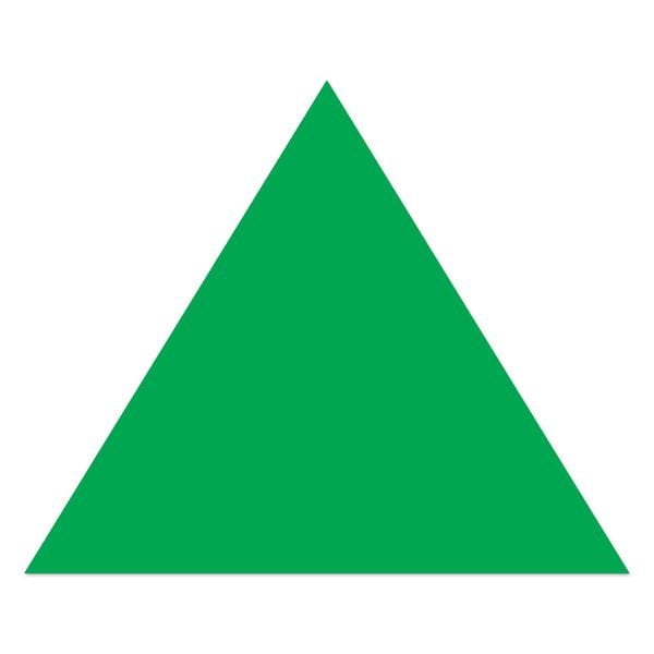 Ergomat 7in Mean Lean Arrow Head DuraStripe Green, 50PK DSML-ARROWHEAD-7-G-KIT - main